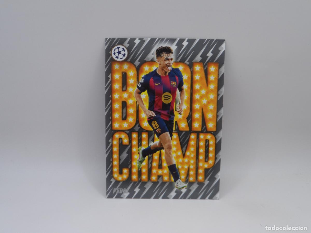 Cromos de F&uacute;tbol: BC-4 PEDRI BARCELONA BORN CHAMP TOPPS FLAGSHIP CHAMPIONS LEAGUE 2025 2026 25 26