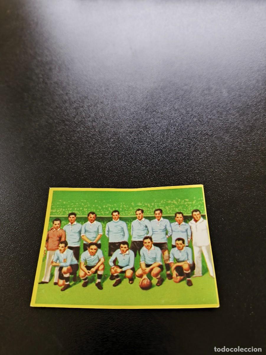 Cromos de F&uacute;tbol: 13 Uruguay 1930 SIN PEGAR DANONE FUTBOL EN ACCION MUNDIAL 1982 82 NO PANINI