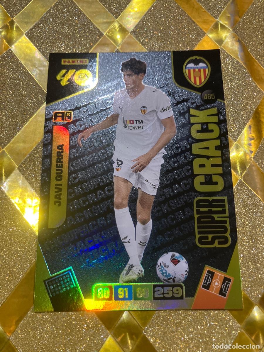 Cromos de F&uacute;tbol: CROMO DE FUTBOL NUMERO 465 JAVI GUERRA VALENCIA SUPER CRACK ADRENALYN XL 2025 2026 PANINI !