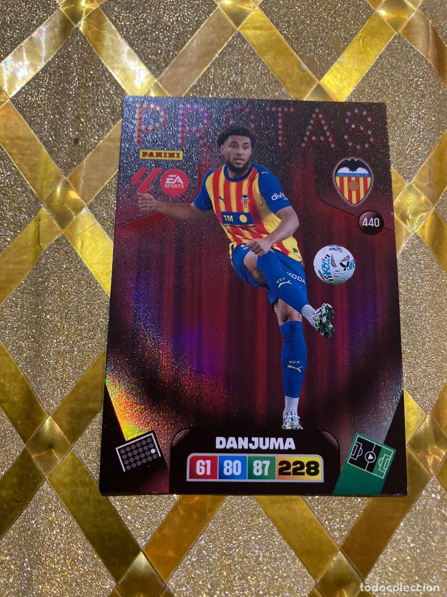 Cromos de F&uacute;tbol: CROMO DE FUTBOL NUMERO 440 DANJUMA VALENCIA PROTAS ADRENALYN XL 2025 2026 PANINI !