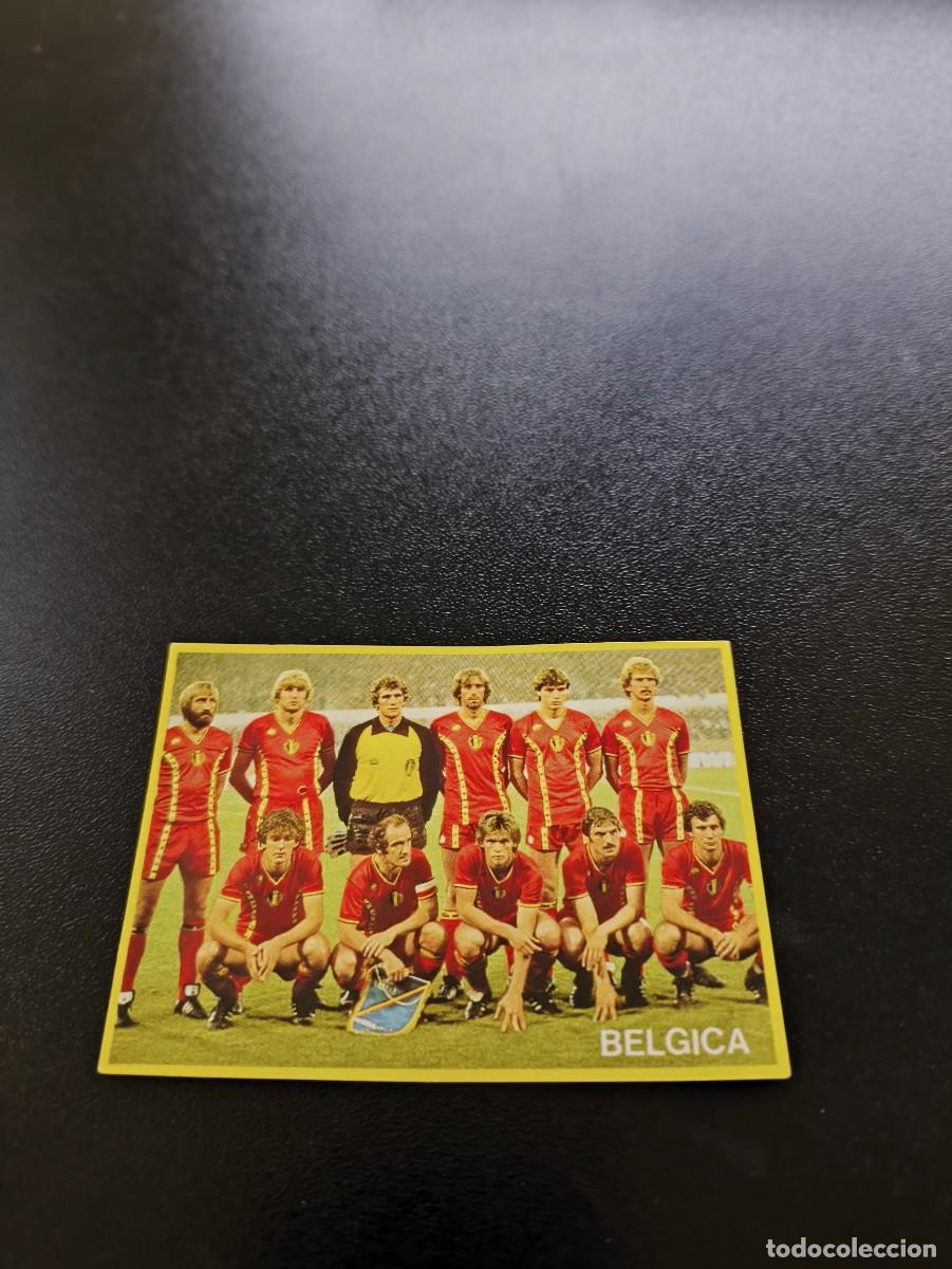 Cromos de F&uacute;tbol: 38 B&eacute;lgica BELGIUM SIN PEGAR DANONE FUTBOL EN ACCION MUNDIAL 1982 82 NO PANINI