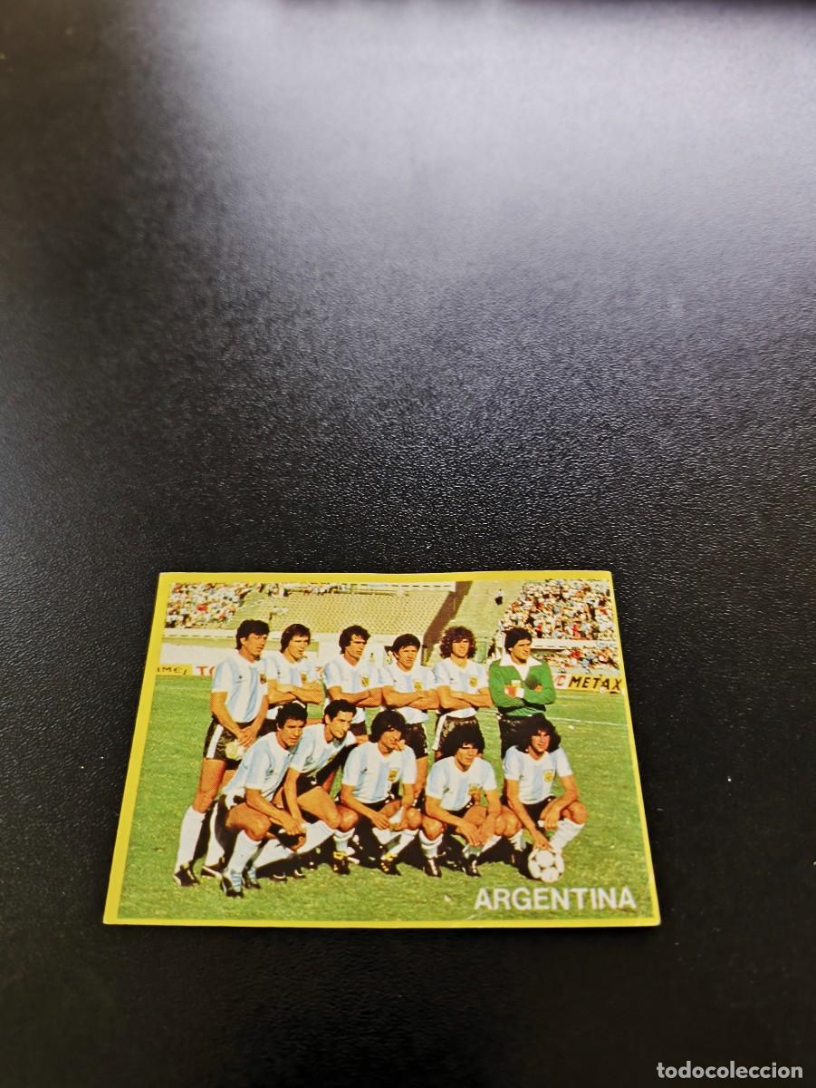 Cromos de F&uacute;tbol: 47 Argentina CON MARADONA SIN PEGAR DANONE FUTBOL EN ACCION MUNDIAL 1982 82 NO PANINI