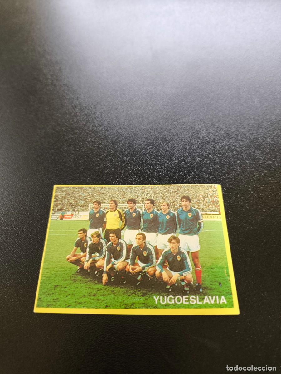 Cromos de F&uacute;tbol: 49 Yugoeslavia SIN PEGAR DANONE FUTBOL EN ACCION MUNDIAL 1982 82 NO PANINI