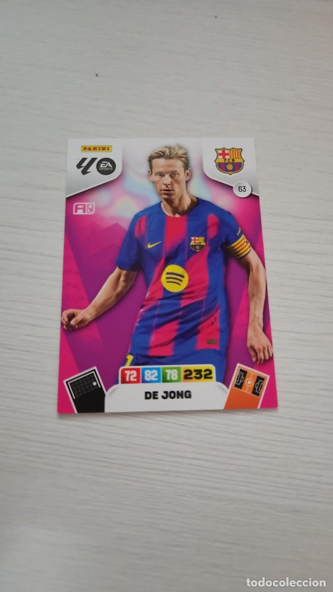 Cromos de F&uacute;tbol: 63 DE JONG FC BARCELONA | ADRENALYN XL LALIGA 2025-26