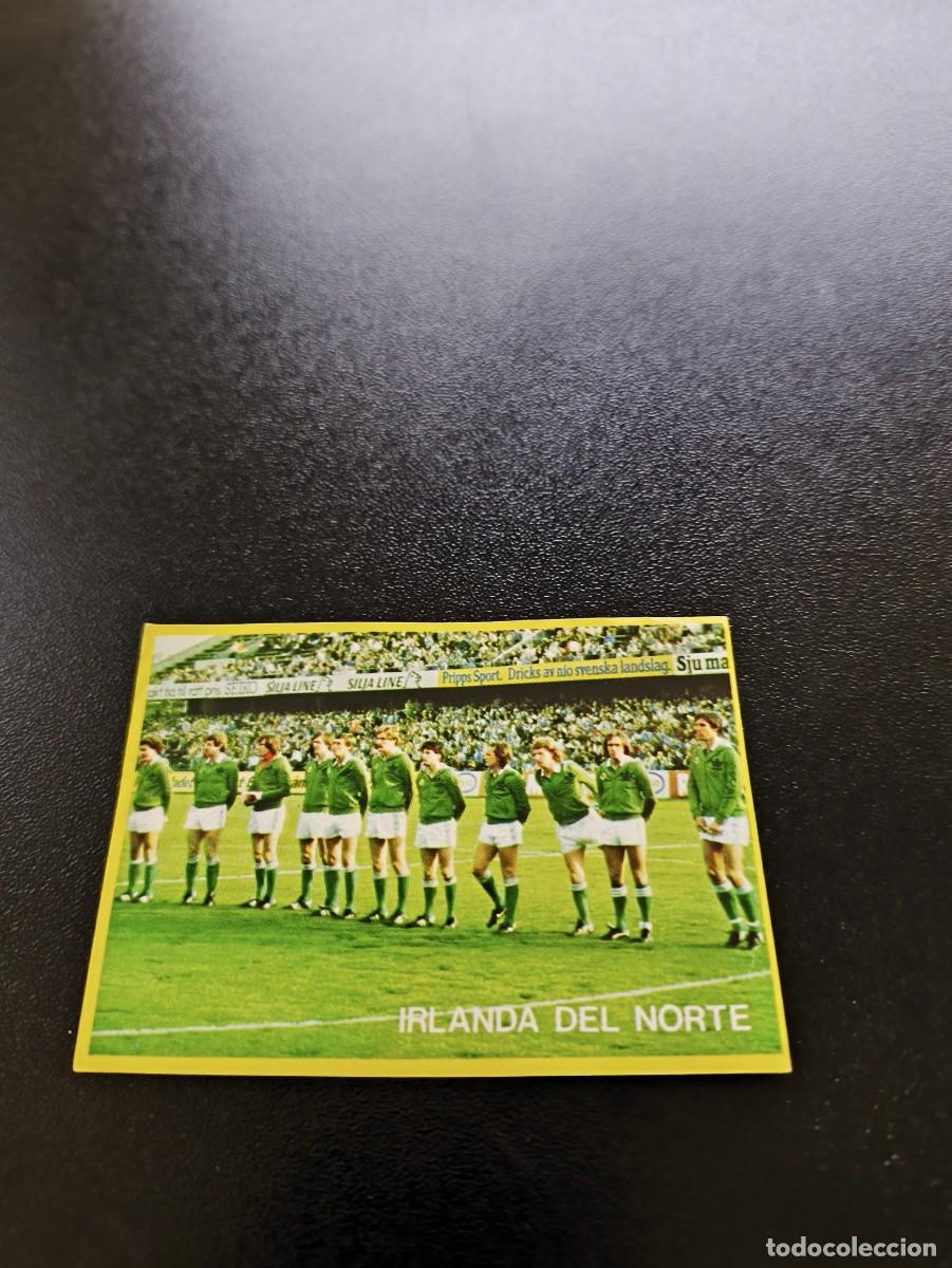 Cromos de F&uacute;tbol: 53 Irlanda del Norte CON PLATINI SIN PEGAR DANONE FUTBOL EN ACCION MUNDIAL 1982 82 NO PANINI