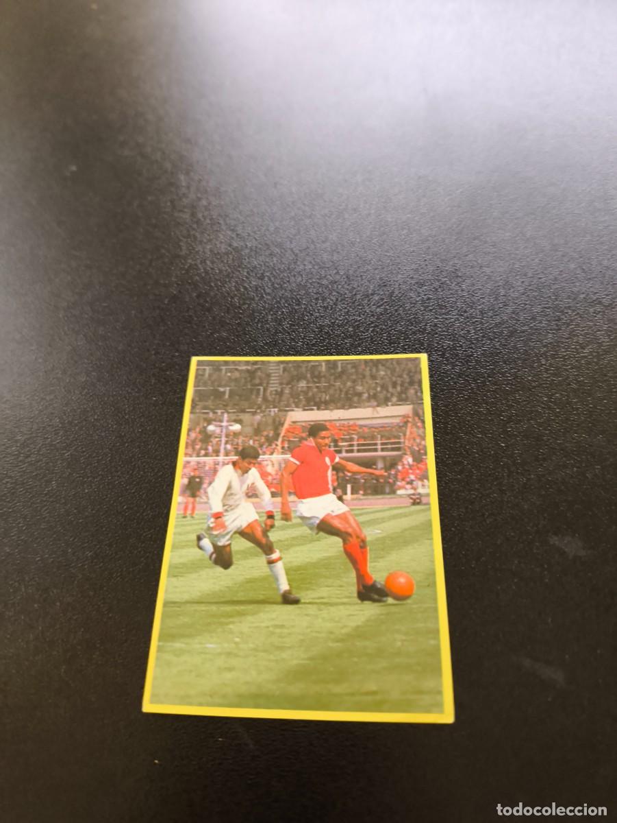 Fu&szlig;ball-Sticker: 67 Eusebio BENFICA PORTUGAL SIN PEGAR DANONE FUTBOL EN ACCION MUNDIAL 1982 82 NO PANINI