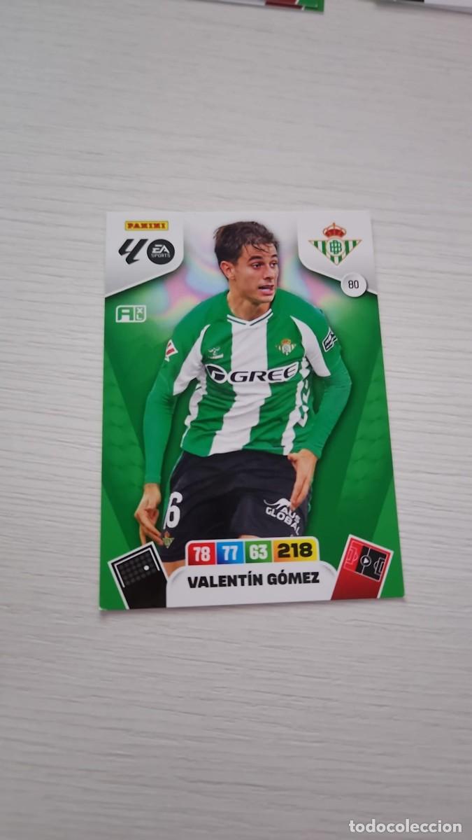 Cromos de F&uacute;tbol: 80 VALENT&Iacute;N G&Oacute;MEZ REAL BETIS | ADRENALYN XL LALIGA 2025-26