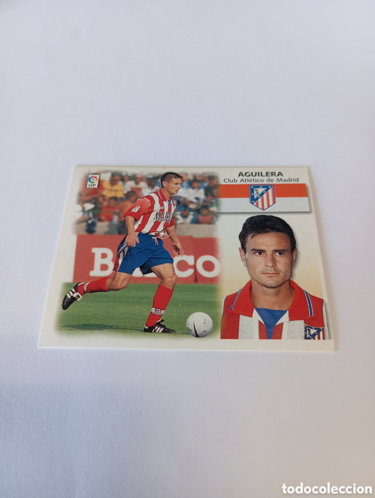 Cromos de F&uacute;tbol: AGUILERA Atl&eacute;tico de Madrid LIGA ESTE 1999 2000 PANINI 99 00 NUEVO SIN PEGAR