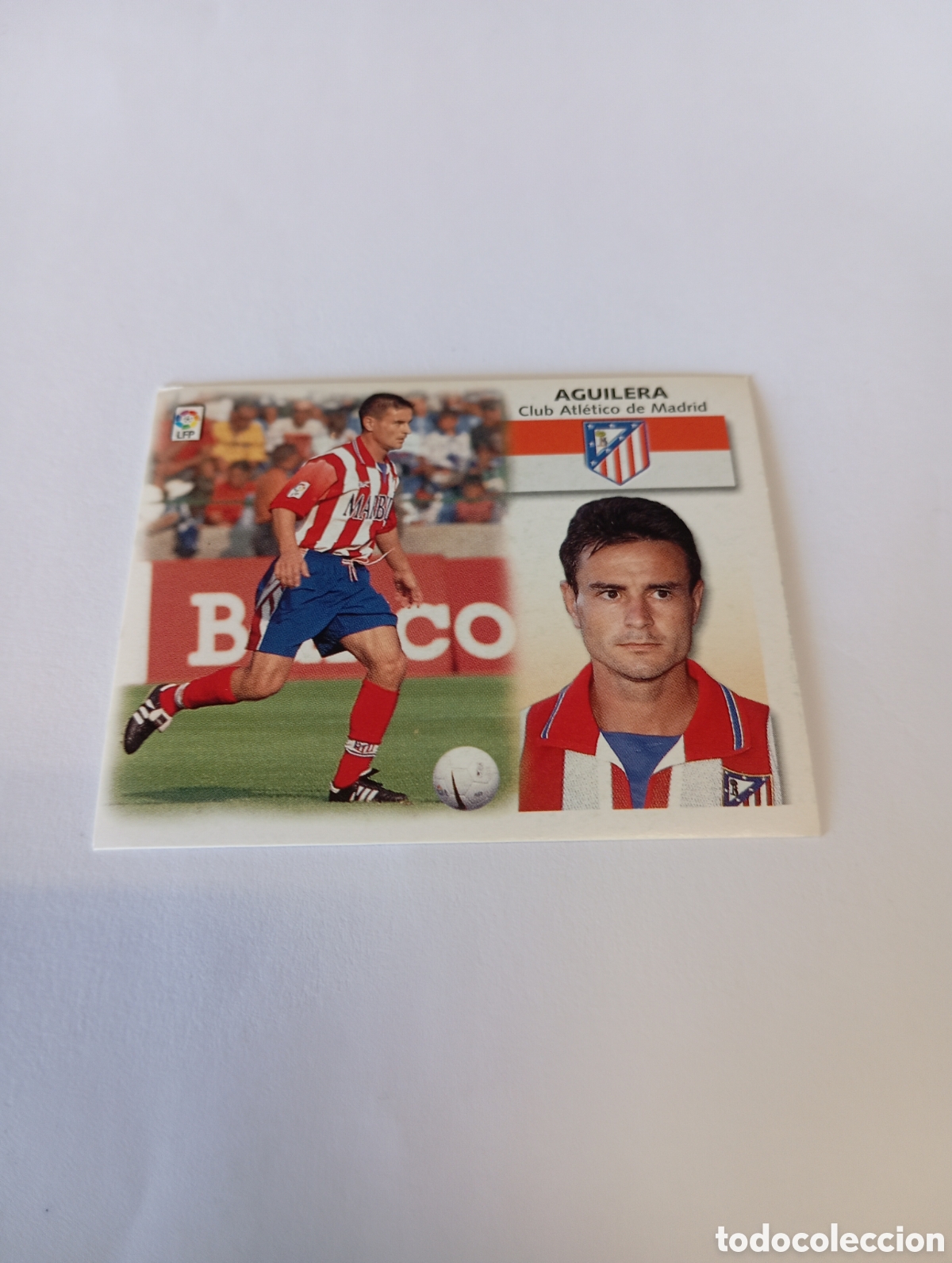 Cromos de F&uacute;tbol: AGUILERA Atl&eacute;tico de Madrid LIGA ESTE 1999 2000 PANINI 99 00 NUEVO SIN PEGAR