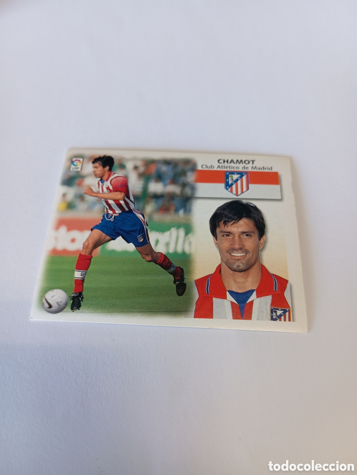 Cromos de F&uacute;tbol: CHAMOT Atl&eacute;tico de Madrid LIGA ESTE 1999 2000 PANINI 99 00 NUEVO SIN PEGAR