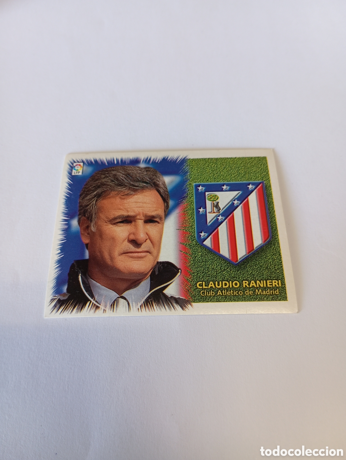Cromos de F&uacute;tbol: ENTRENADOR Claudio Ranieri Atl&eacute;tico de Madrid LIGA ESTE 1999 2000 PANINI 99 00 NUEVO SIN PEGAR