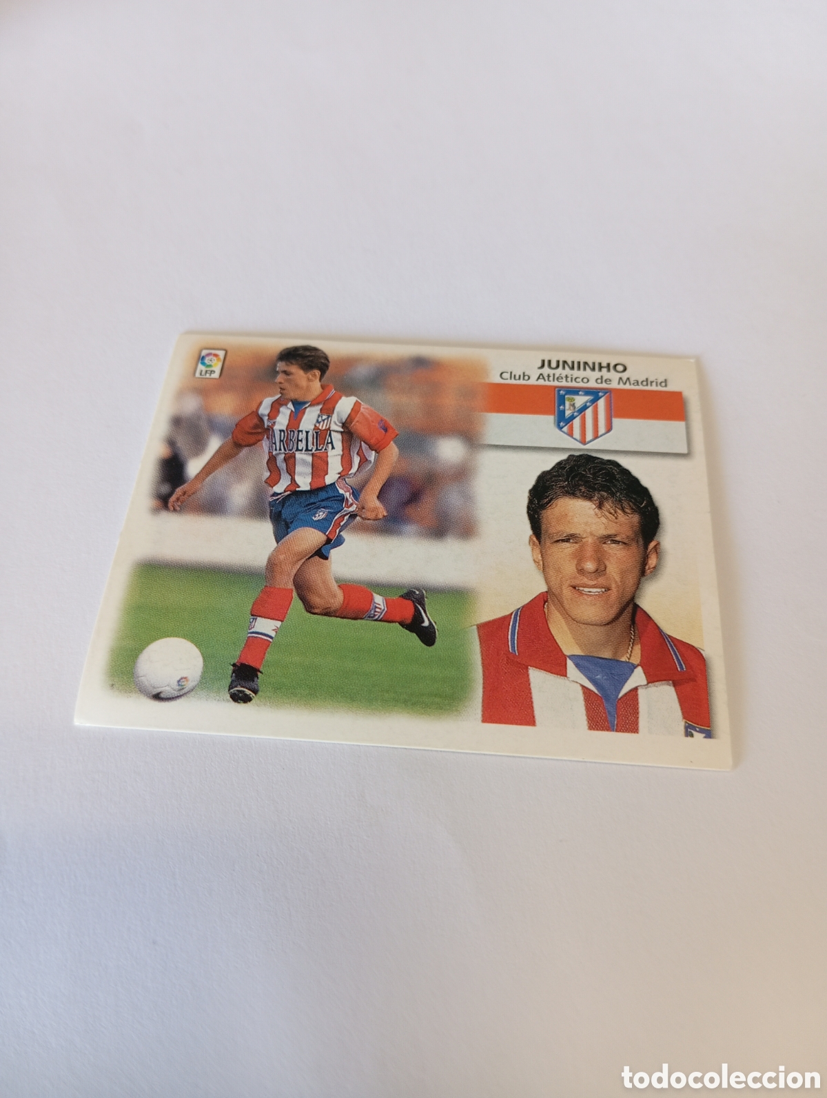 Fu&szlig;ball-Sticker: JUNINHO BAJA Atl&eacute;tico de Madrid LIGA ESTE 1999 2000 PANINI 99 00 NUEVO SIN PEGAR