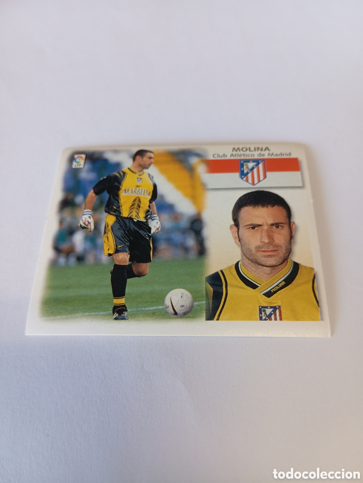 Cartes &agrave; collectionner de Football: MOLINA Atl&eacute;tico de Madrid LIGA ESTE 1999 2000 PANINI 99 00 NUEVO SIN PEGAR