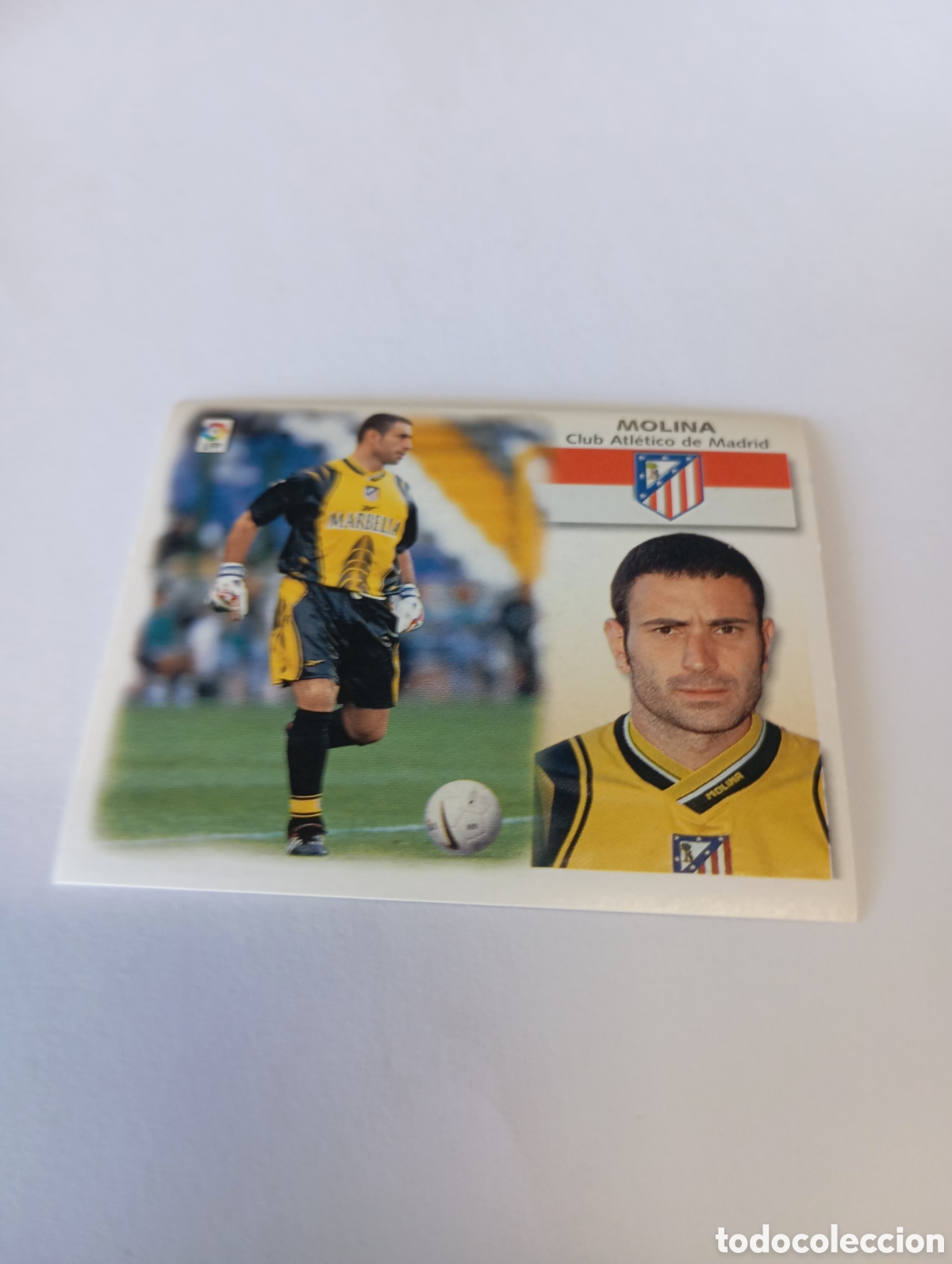 Cartes &agrave; collectionner de Football: MOLINA Atl&eacute;tico de Madrid LIGA ESTE 1999 2000 PANINI 99 00 NUEVO SIN PEGAR