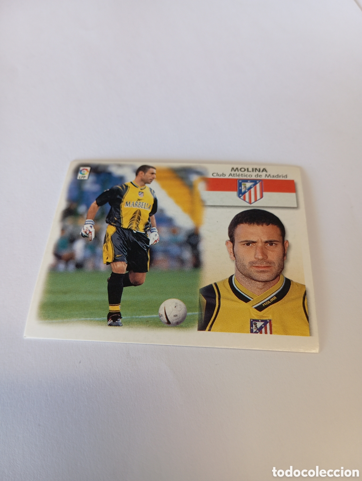 Cartes &agrave; collectionner de Football: MOLINA Atl&eacute;tico de Madrid LIGA ESTE 1999 2000 PANINI 99 00 NUEVO SIN PEGAR