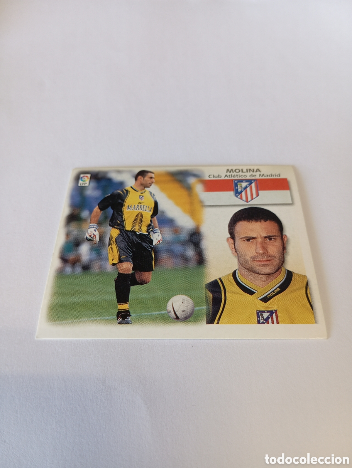 Cartes &agrave; collectionner de Football: MOLINA Atl&eacute;tico de Madrid LIGA ESTE 1999 2000 PANINI 99 00 NUEVO SIN PEGAR
