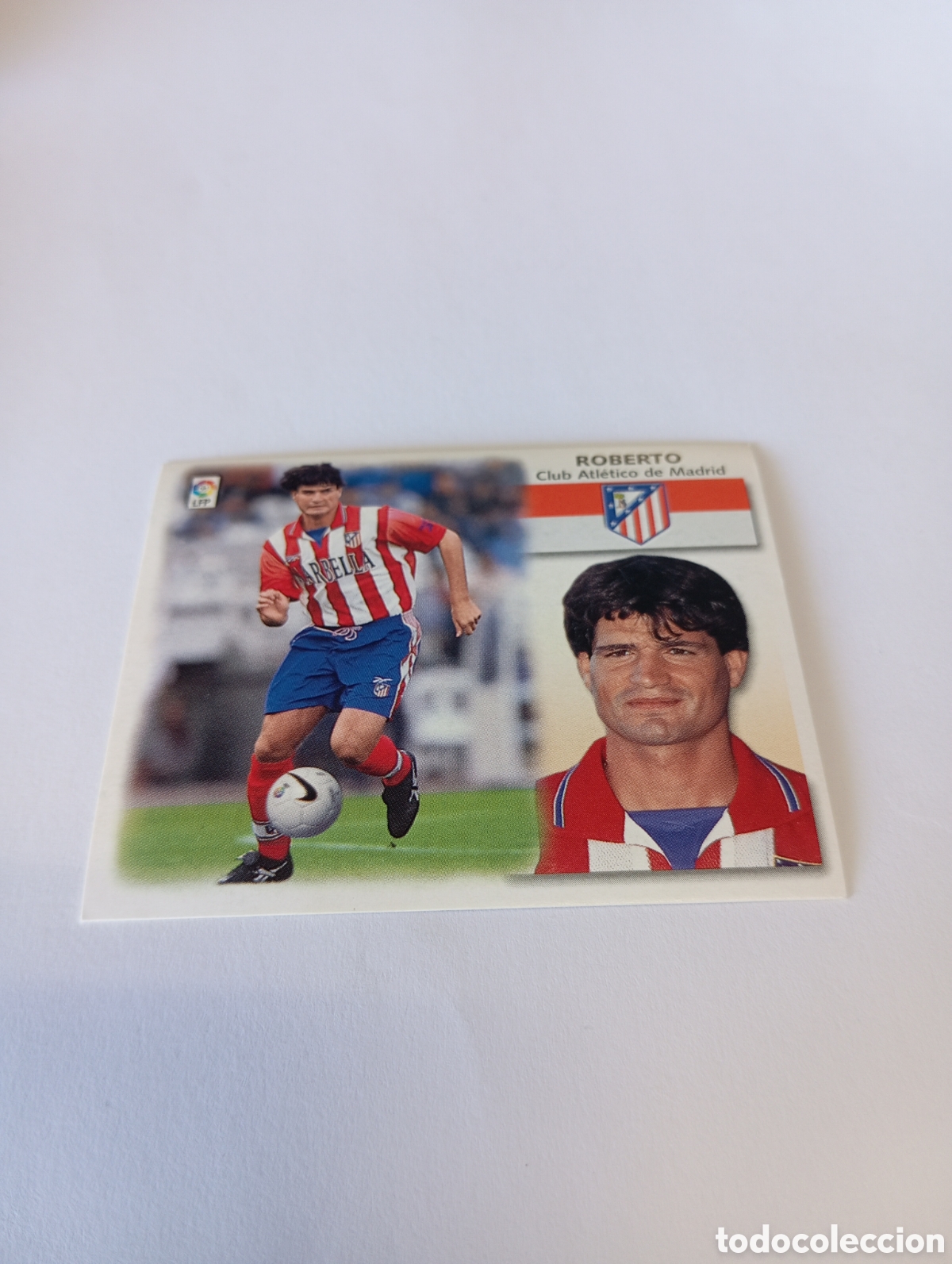 Cartes &agrave; collectionner de Football: ROBERTO Atl&eacute;tico de Madrid LIGA ESTE 1999 2000 PANINI 99 00 NUEVO SIN PEGAR