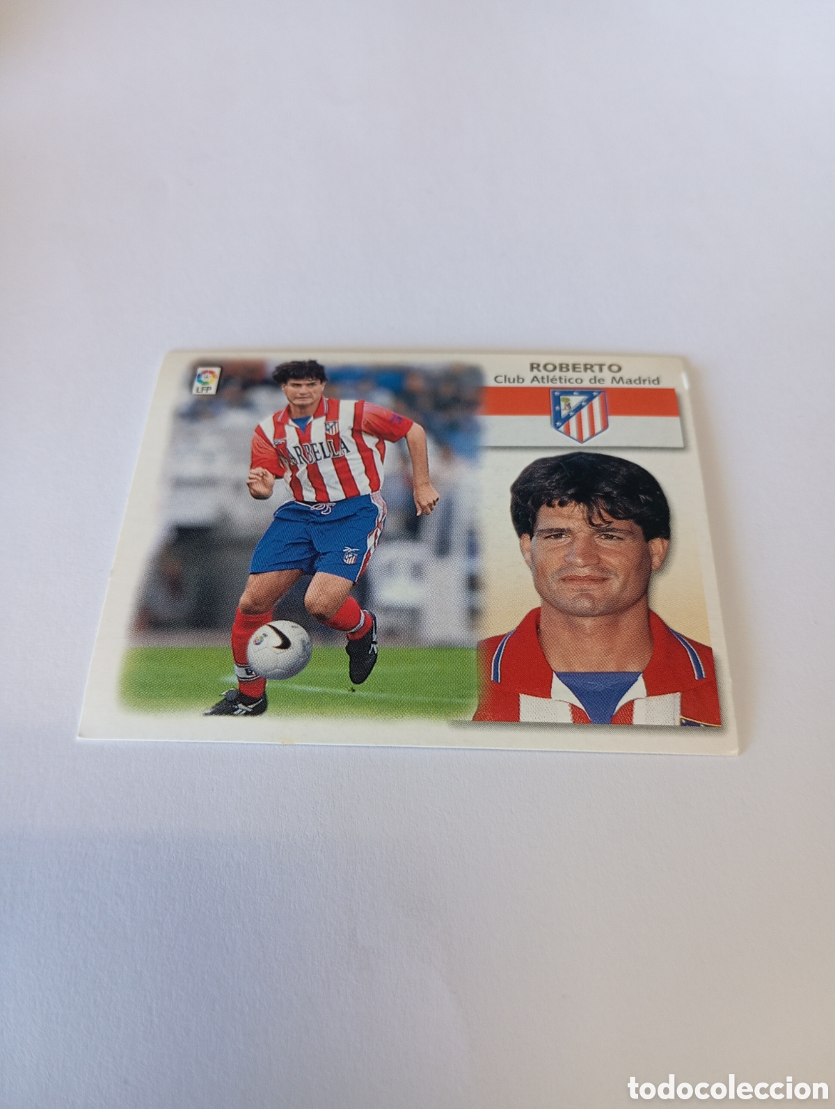 Cromos de F&uacute;tbol: ROBERTO Atl&eacute;tico de Madrid LIGA ESTE 1999 2000 PANINI 99 00 NUEVO SIN PEGAR