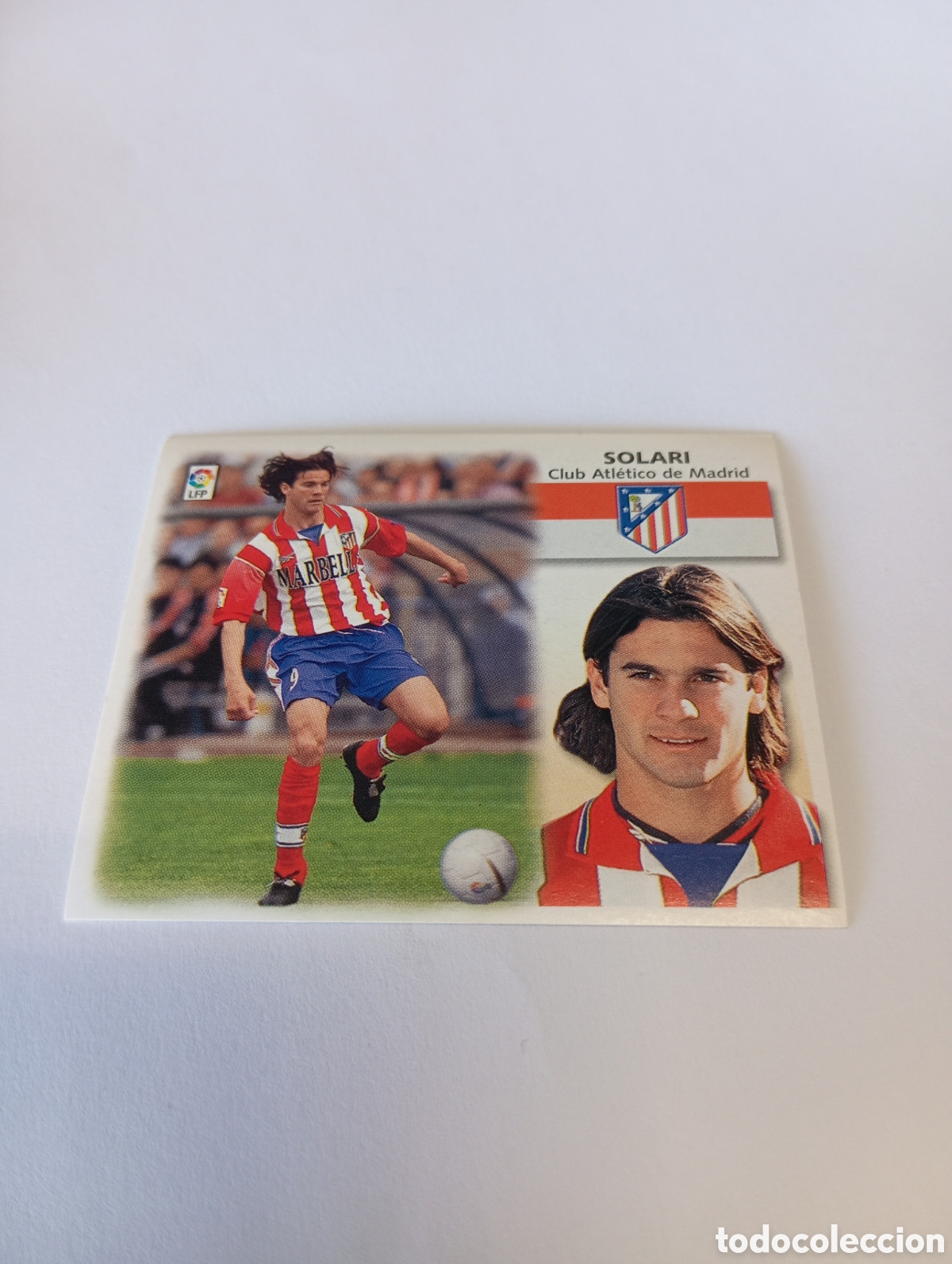 Cromos de F&uacute;tbol: SOLARI Atl&eacute;tico de Madrid LIGA ESTE 1999 2000 PANINI 99 00 NUEVO SIN PEGAR