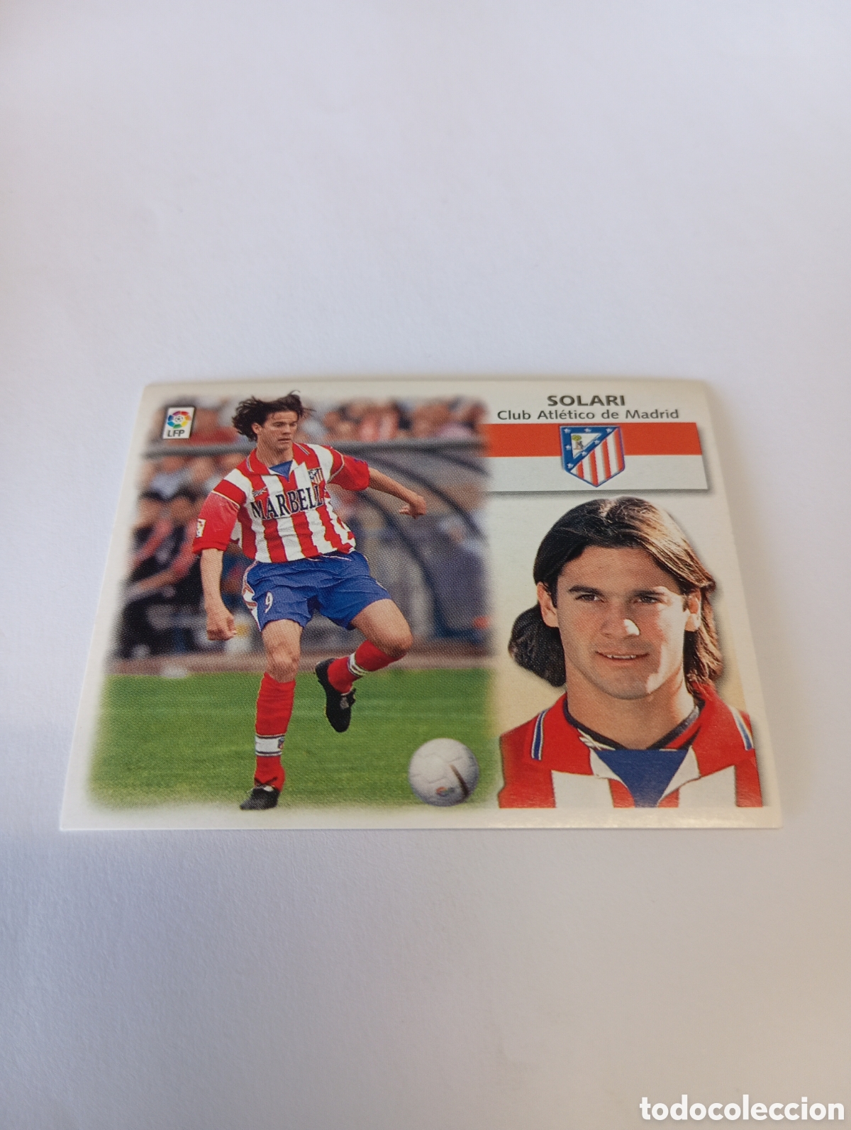 Cromos de F&uacute;tbol: SOLARI Atl&eacute;tico de Madrid LIGA ESTE 1999 2000 PANINI 99 00 NUEVO SIN PEGAR