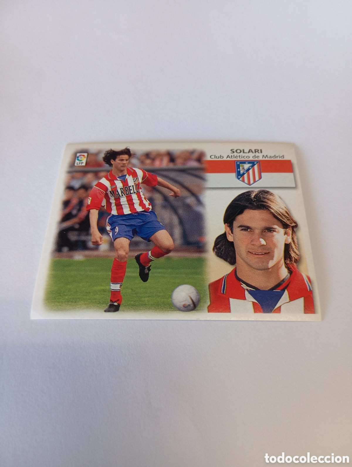 Cromos de F&uacute;tbol: SOLARI Atl&eacute;tico de Madrid LIGA ESTE 1999 2000 PANINI 99 00 NUEVO SIN PEGAR