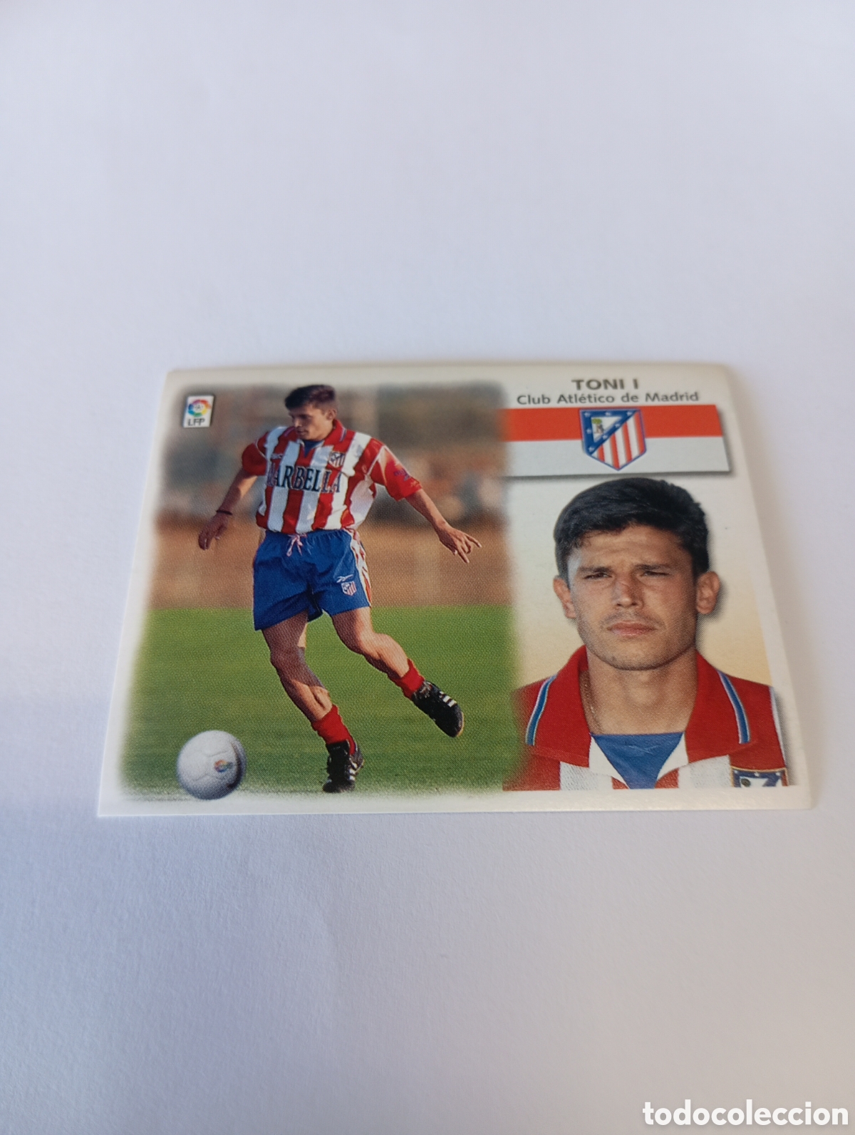 Cromos de F&uacute;tbol: TONI I Atl&eacute;tico de Madrid LIGA ESTE 1999 2000 PANINI 99 00 NUEVO SIN PEGAR