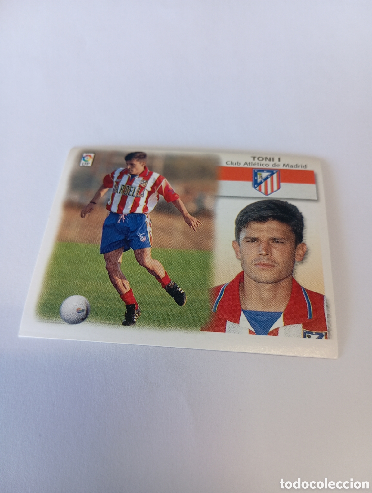 Cromos de F&uacute;tbol: TONI I Atl&eacute;tico de Madrid LIGA ESTE 1999 2000 PANINI 99 00 NUEVO SIN PEGAR