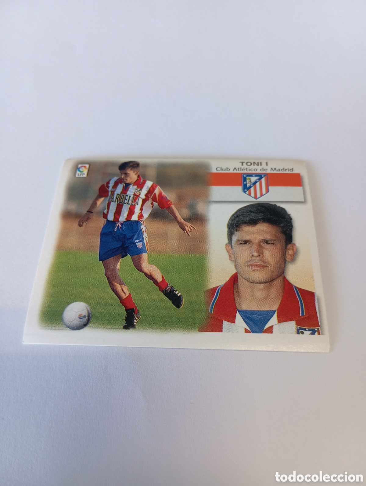 Cromos de F&uacute;tbol: TONI I Atl&eacute;tico de Madrid LIGA ESTE 1999 2000 PANINI 99 00 NUEVO SIN PEGAR
