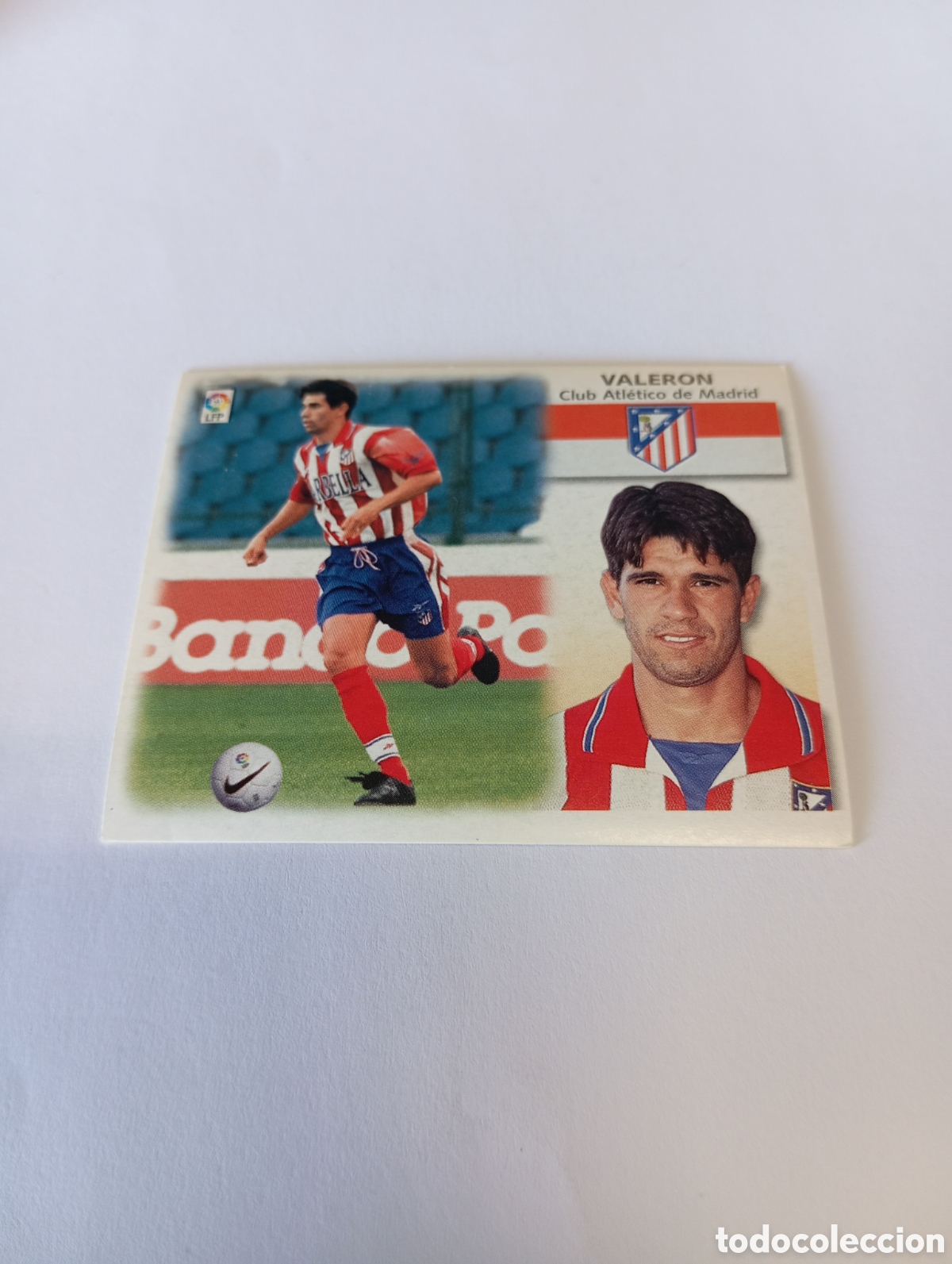 Cromos de F&uacute;tbol: VALERON Atl&eacute;tico de Madrid LIGA ESTE 1999 2000 PANINI 99 00 NUEVO SIN PEGAR