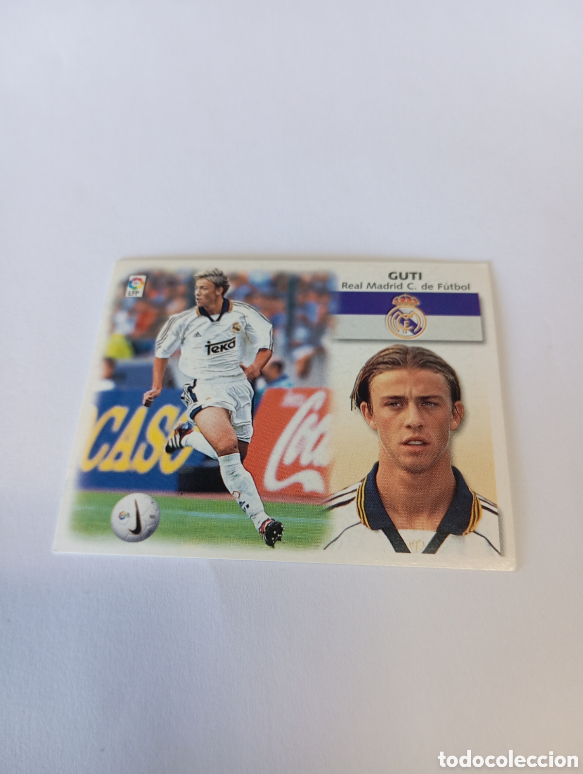 Cromos de F&uacute;tbol: GUTI Real Madrid LIGA ESTE 1999 2000 PANINI 99 00 NUEVO SIN PEGAR