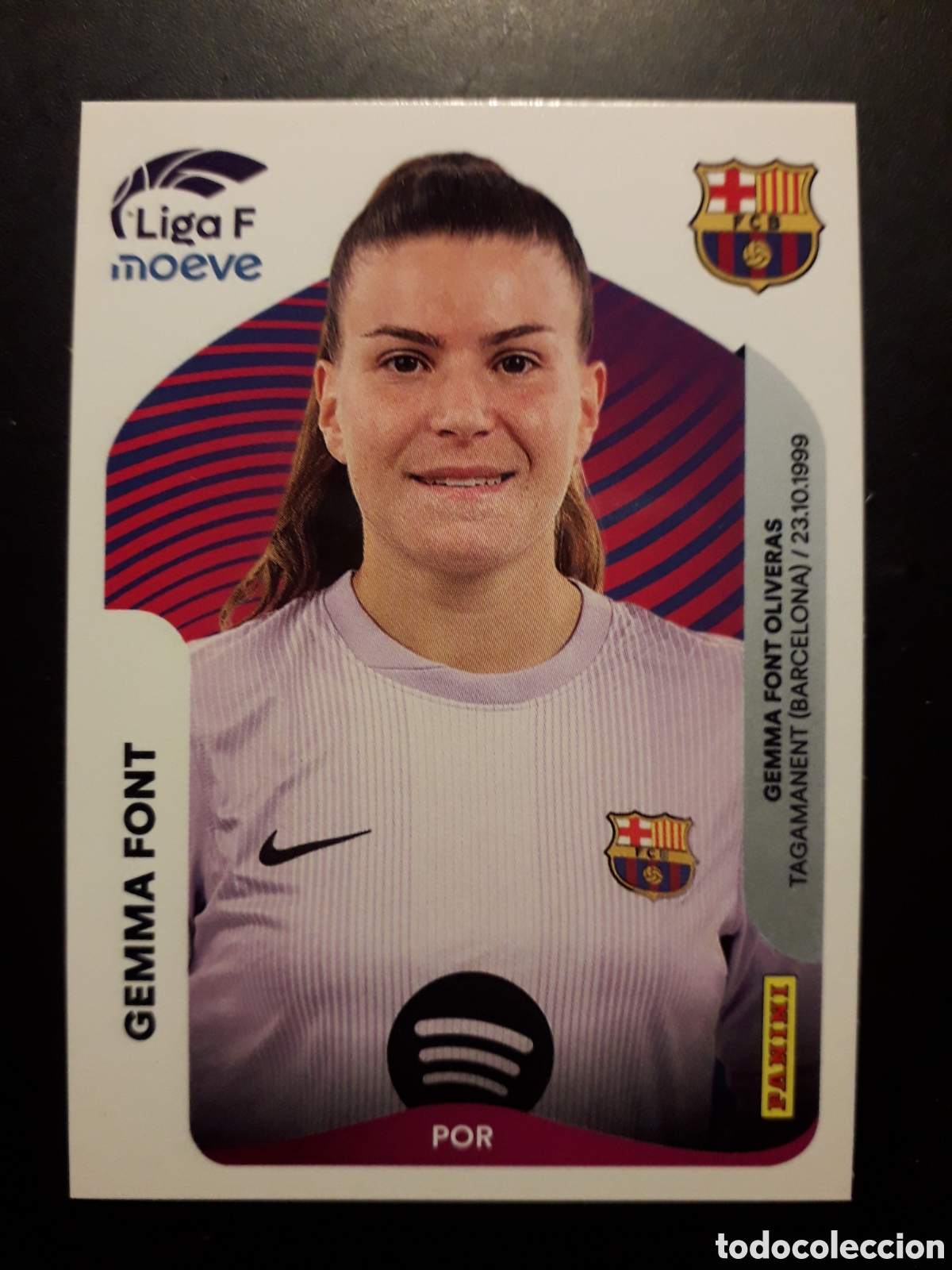 Cromos de F&uacute;tbol: GEMMA FONT FC BARCELONA N&deg; 85 LIGA F FEMENINA 2025 2026 25 26 PANINI SIN PEGAR PEDIDO M&Iacute;NIMO 3&euro;