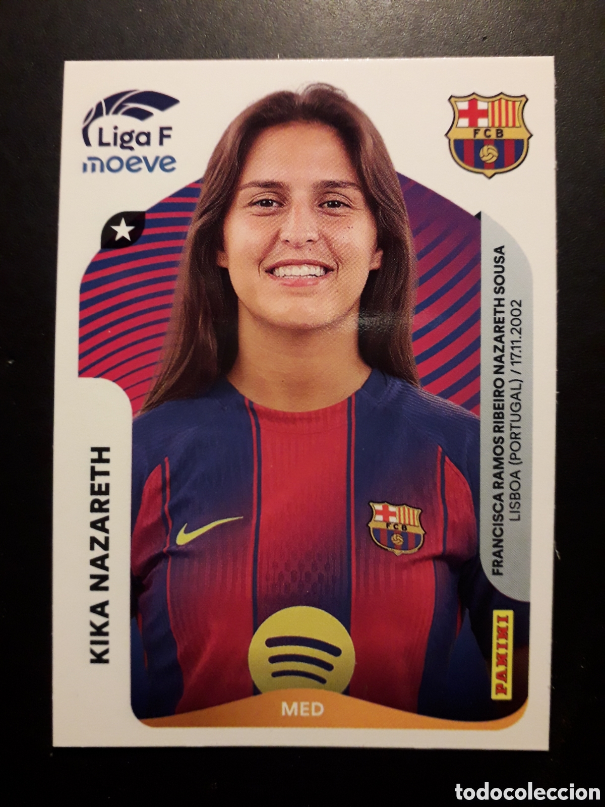 Cromos de F&uacute;tbol: KIKA NAZARETH FC BARCELONA N&deg; 96 LIGA F FEMENINA 2025 2026 25 26 PANINI SIN PEGAR PEDIDO M&Iacute;NIMO 3&euro;.
