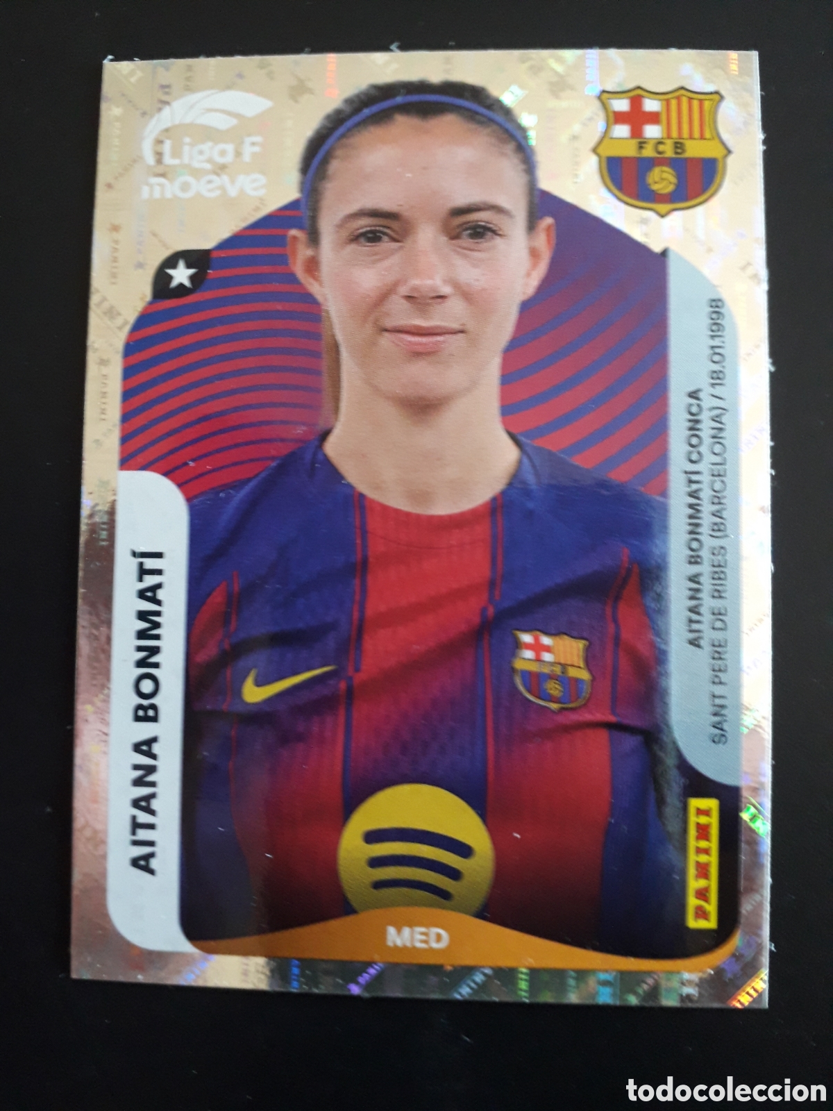 Cromos de F&uacute;tbol: AITANA BONMAT&Iacute; FC BARCELONA N&deg; 93 LIGA F FEMENINA 2025 2026 25 26 PANINI SIN PEGAR PEDIDO M&Iacute;NIMO 3&euro;.