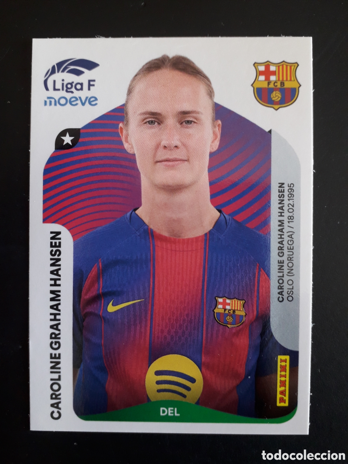 Cromos de F&uacute;tbol: C GRAHAM HANSEN FC BARCELONA N&deg; 100 LIGA F FEMENINA 2025 2026 25 26 PANINI SIN PEG PEDIDO M&Iacute;NIMO 3&euro;