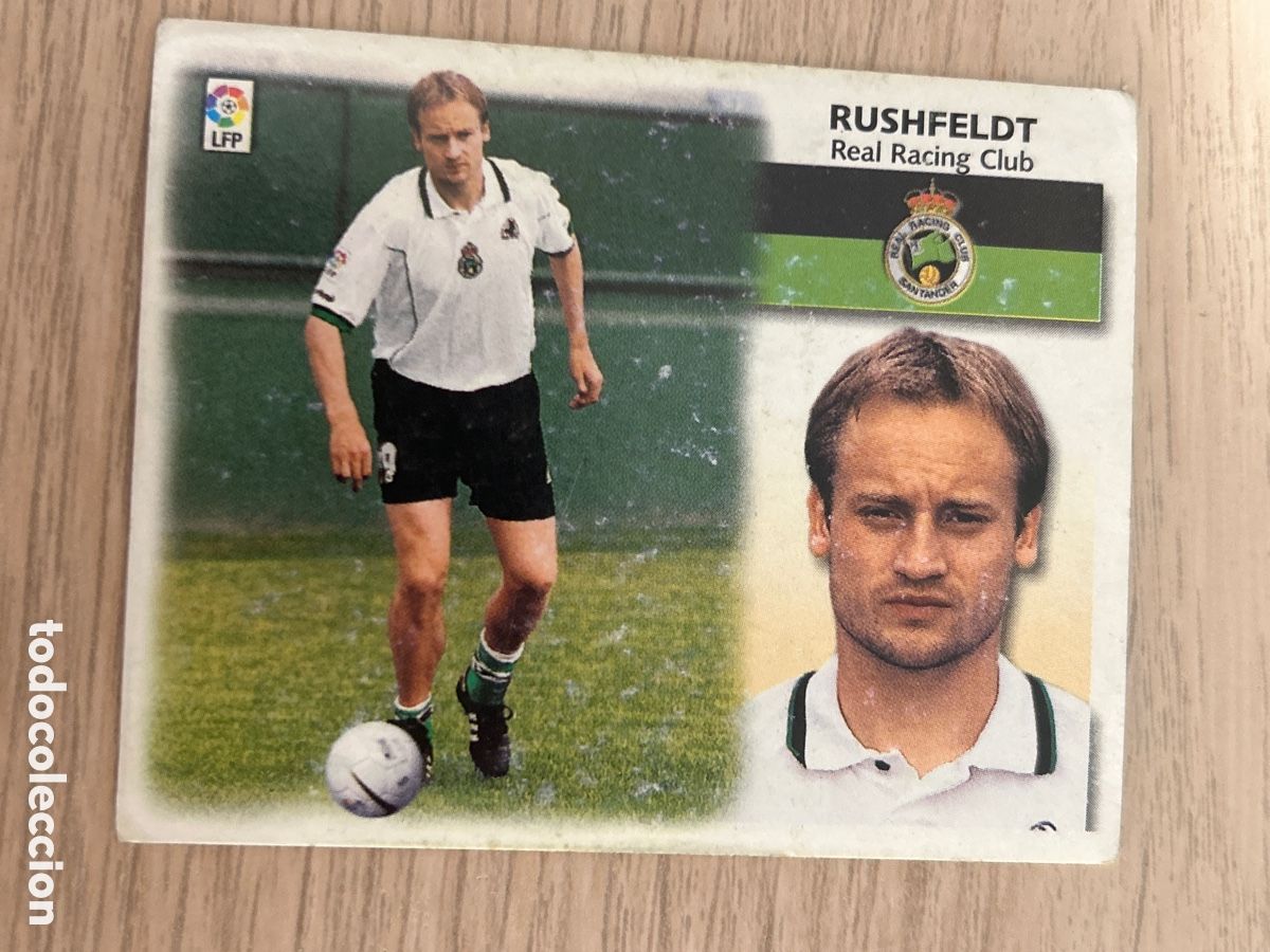 Cromos de F&uacute;tbol: RUSHFELDT RACING SANTANDER COLOCA LIGA ESTE 1999 2000 99 00 sobado NUNCA PEGADO SIN PEGAR