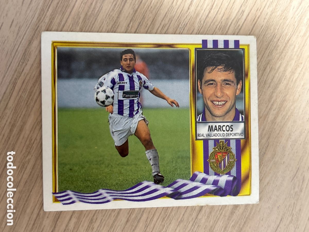 Cromos de F&uacute;tbol: MARCOS VALLADOLID VERSI&Oacute;N PARQUESOL LIGA ESTE 1995 1996 95 96 NUNCA PEGADO SIN PEGAR