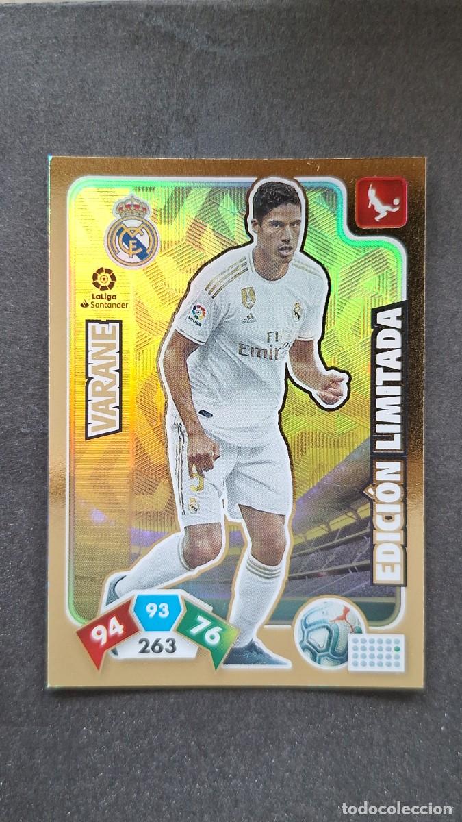 Cromos de F&uacute;tbol: L1 VARANE REAL MADRID EDICION LIMITADA PANINI ADRENALYN XL LIGA 2019/20 19 20