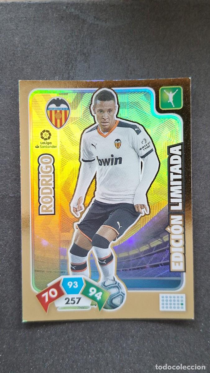 Cromos de F&uacute;tbol: L1 RODRIGO VALENCIA C. F. EDICION LIMITADA PANINI ADRENALYN XL LIGA 2019/20 19 20
