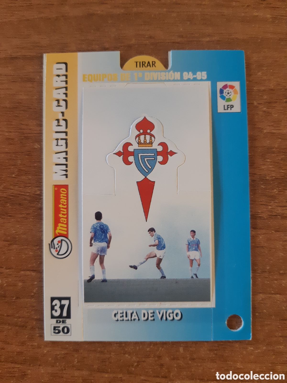 Cromos de F&uacute;tbol: N&deg;37 de 50 Celta de Vigo Magic card Matutano equipos liga 94-95