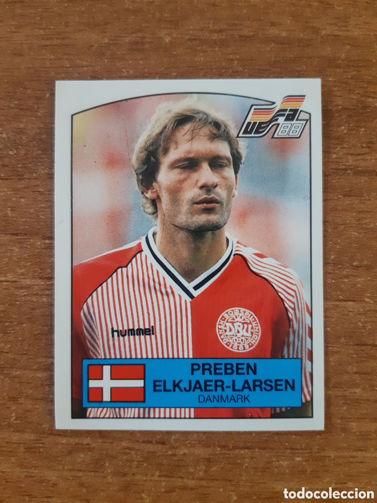 Figurine di Calcio: N&deg;122 PREBEN ELKJAER-LARSEN (DINAMARCA) EURO 88 PANINI EUROCOPA ALEMANIA 1988. NUNCA PEGADO