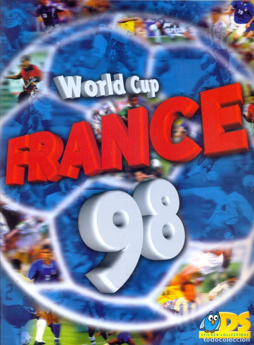 Cromos de F&uacute;tbol: &Aacute;lbum completo France 98 editorial DS