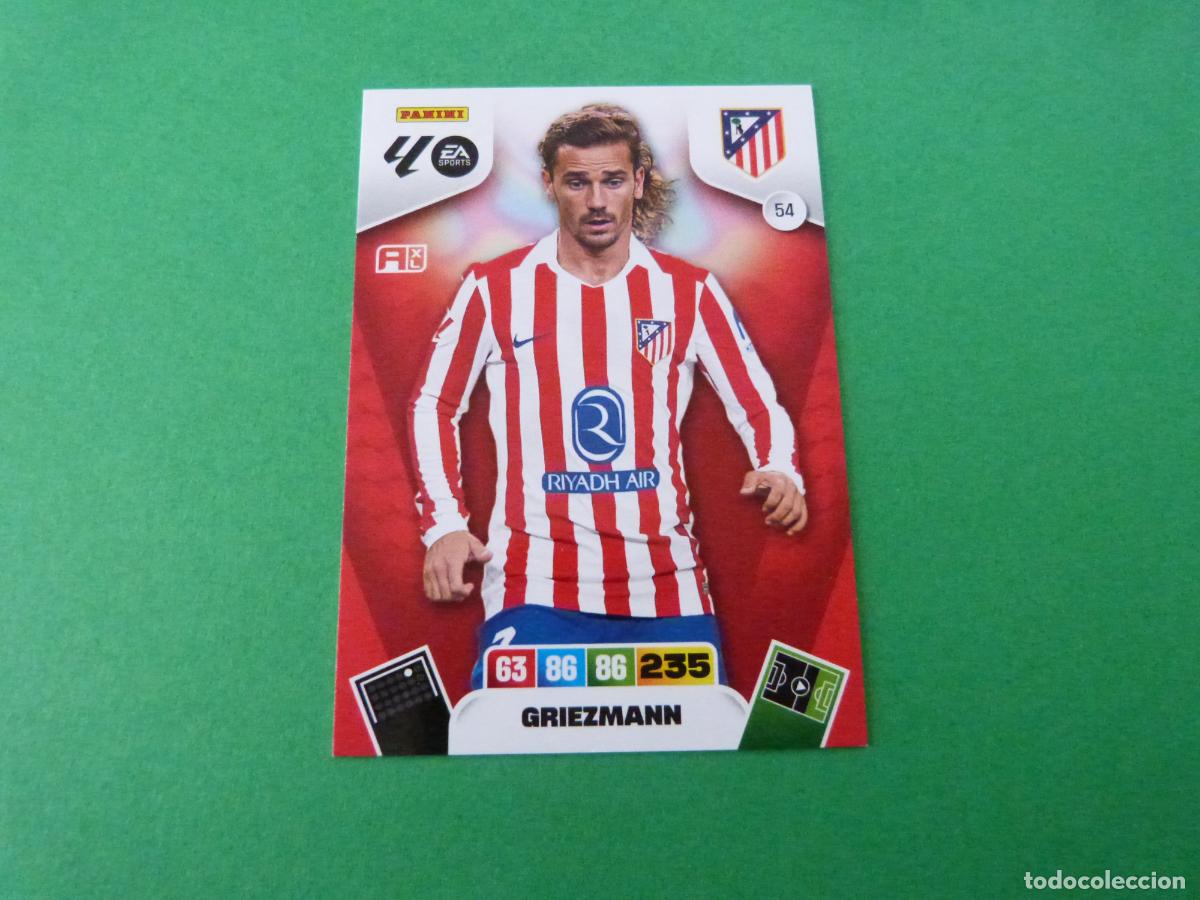 Cromos de F&uacute;tbol: TRADING CARD FUTBOL GRIEZMANN ATLETICO DE MADRID N&ordm; 54 LIGA ADRENALYN XL 2025-2026/25-26 PANINI