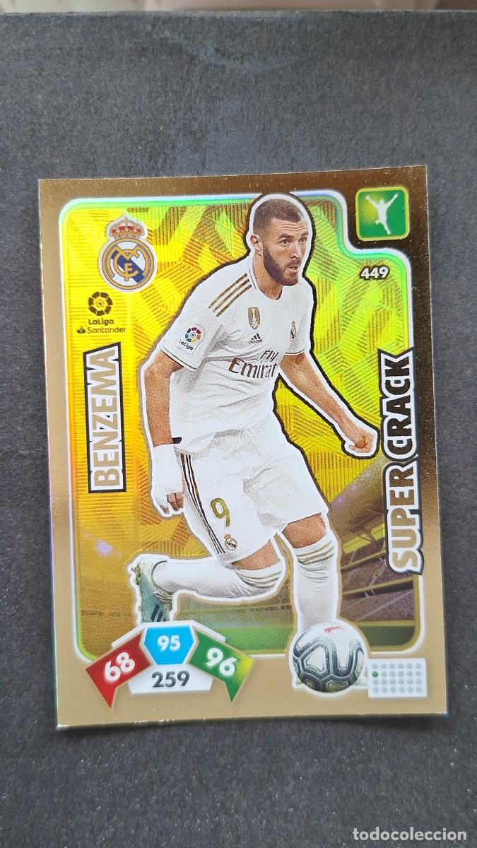 Cromos de F&uacute;tbol: L1 BENZEMA REAL MADRID 449 SUPER CRACK PANINI ADRENALYN XL LIGA 2019/20 19 20