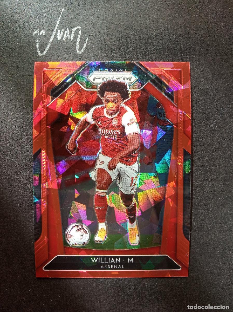 Cromos de F&uacute;tbol: N&ordm; 41 RED ICE PRIZM WILLIAN ARSENAL BRASIL ⚽ PANINI &reg; PRIZM PREMIER LEAGUE 2020 2021 20 21 NUEVO