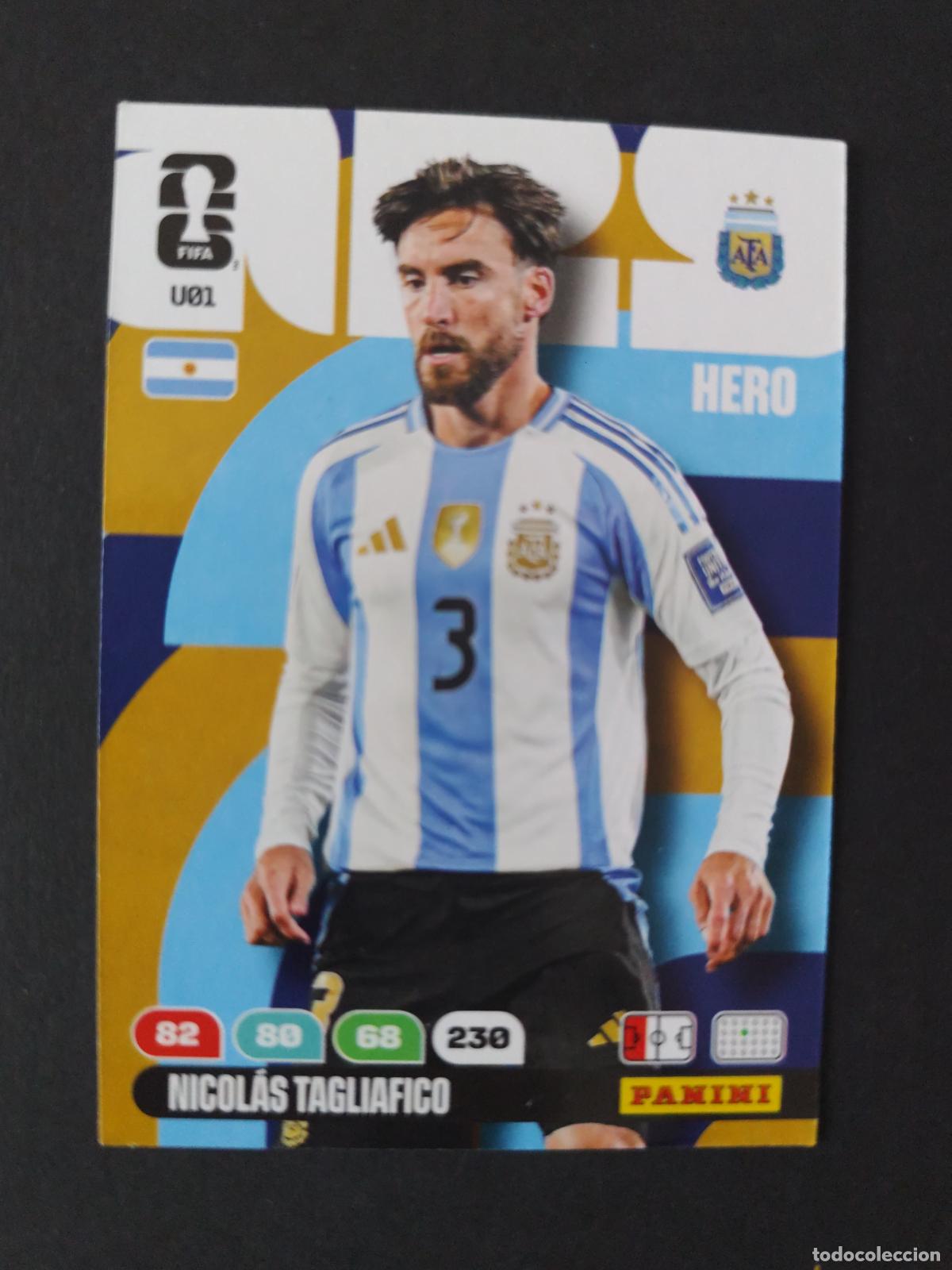 Football Stickers: U1 NICOL&Aacute;S TAGLIAFICO ACTUALIZACI&Oacute;N UPDATE ARGENTINA ADRENALYN MUNDIAL FIFA WORLD CUP 2026 PANINI