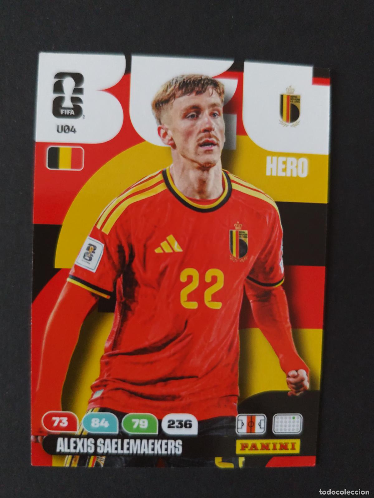 Cromos de F&uacute;tbol: U4 ALEXIS SAELEMAEKERS ACTUALIZACI&Oacute;N UPDATE B&Eacute;LGICA ADRENALYN MUNDIAL FIFA WORLD CUP 2026 PANINI