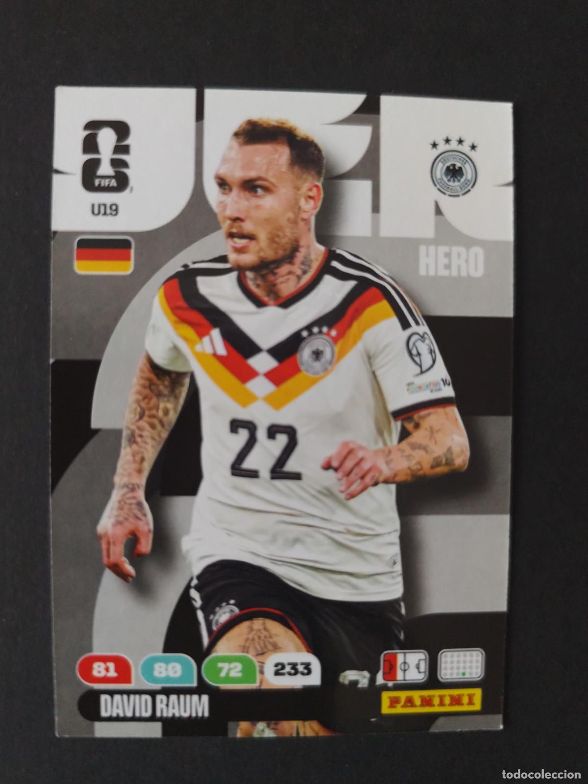 Cromos de F&uacute;tbol: U19 DAVID RAUM ACTUALIZACI&Oacute;N UPDATE ALEMANIA ADRENALYN MUNDIAL FIFA WORLD CUP 2026 PANINI
