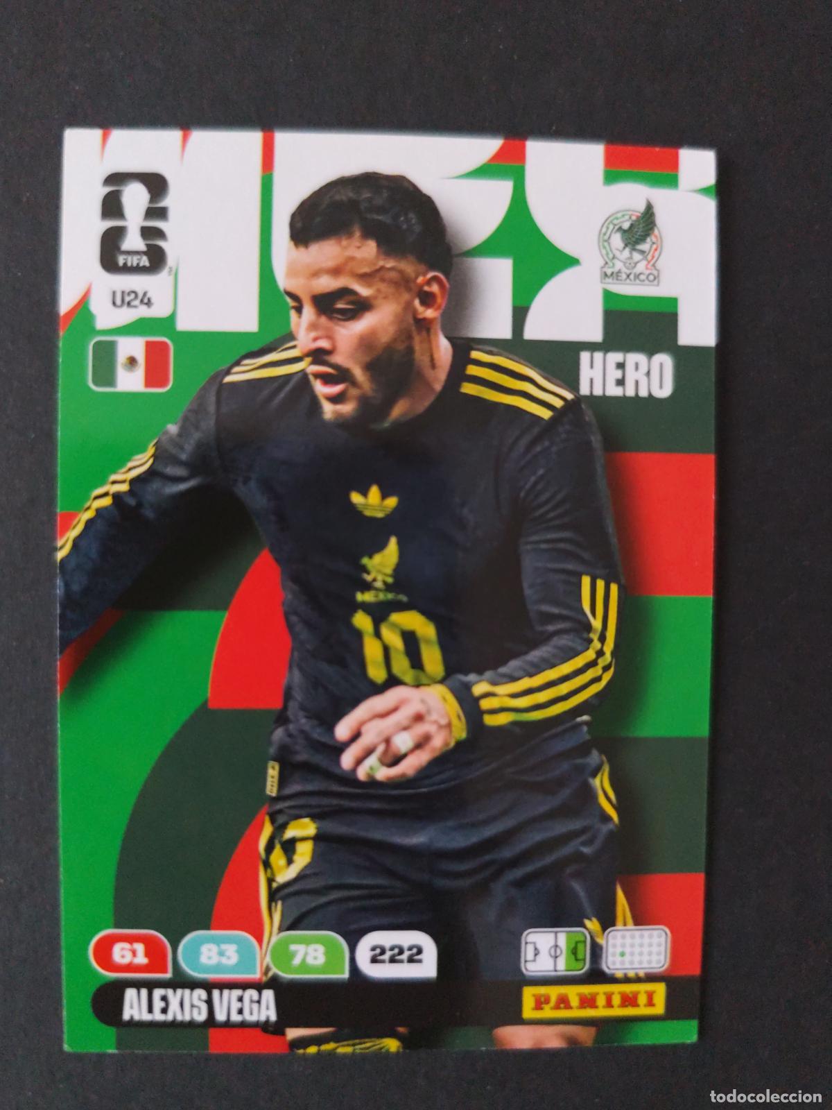 Cromos de F&uacute;tbol: U24 ALEXIS VEGA ACTUALIZACI&Oacute;N UPDATE MEXICO ADRENALYN MUNDIAL FIFA WORLD CUP 2026 PANINI