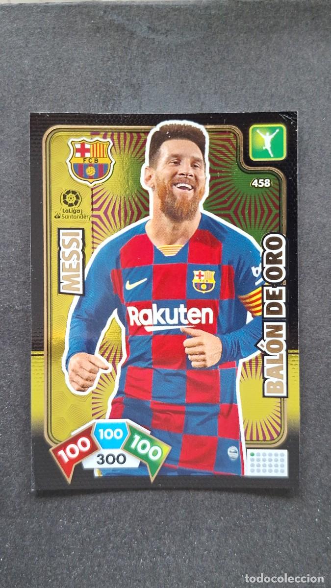 Cromos de F&uacute;tbol: L1 MESSI F. C. BARCELONA 458 BALON DE ORO PANINI ADRENALYN XL LIGA 2019/20 19 20