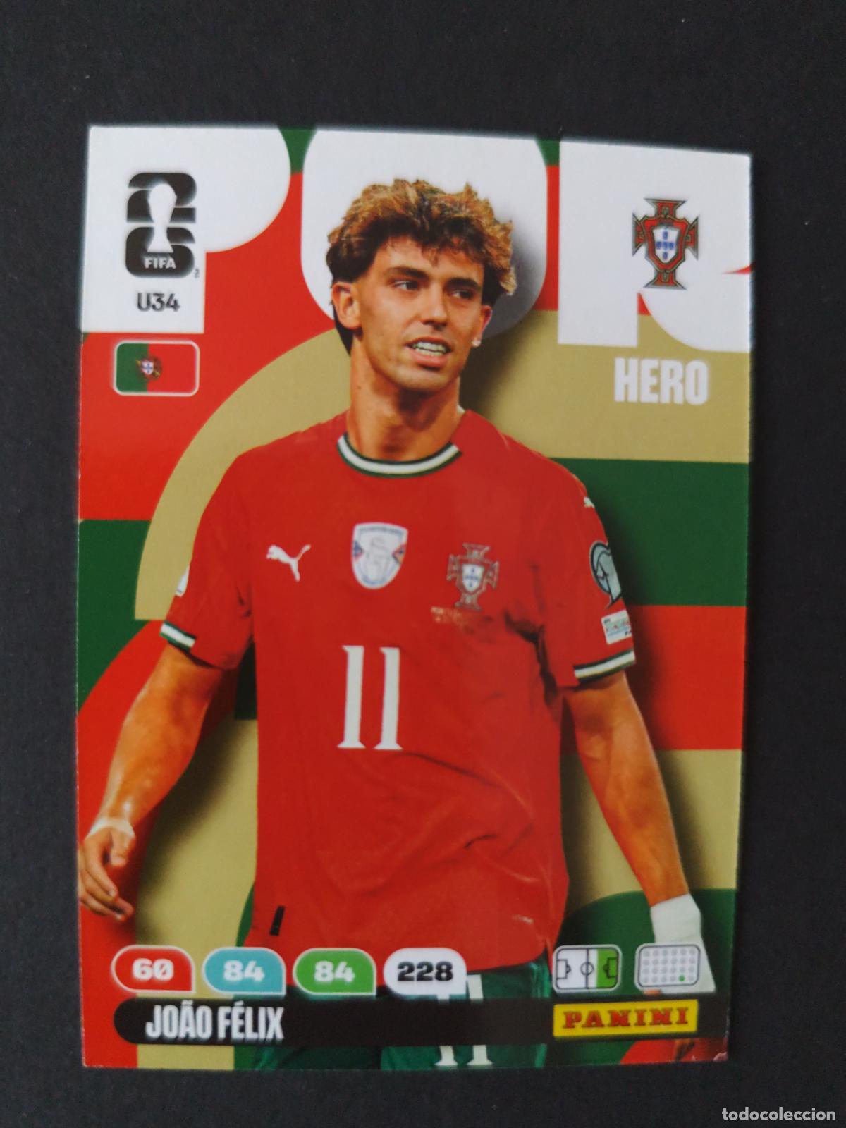 Cromos de F&uacute;tbol: U34 JO&Atilde;O F&Eacute;LIX ACTUALIZACI&Oacute;N UPDATE PORTUGAL ADRENALYN MUNDIAL FIFA WORLD CUP 2026 PANINI
